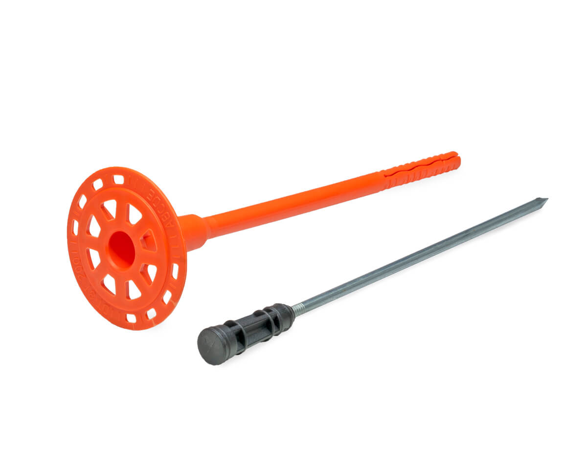 Дюбель тарельчатый 8х200 со стальным гвоздем с высокоэфф. термоголовкой DT-8T-200 (упак/200шт)