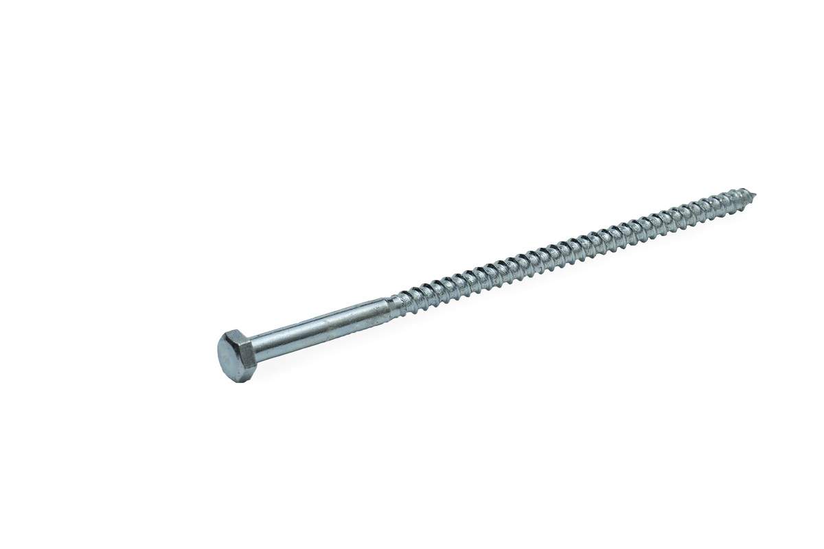 Саморез с 6-гранной головкой 8,0х180 острый, оцинк (с этик./1шт)