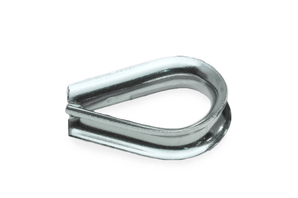 Коуш для канатов М5, DIN6899, НЕРЖ. СТАЛЬ А4 (упак/50шт)