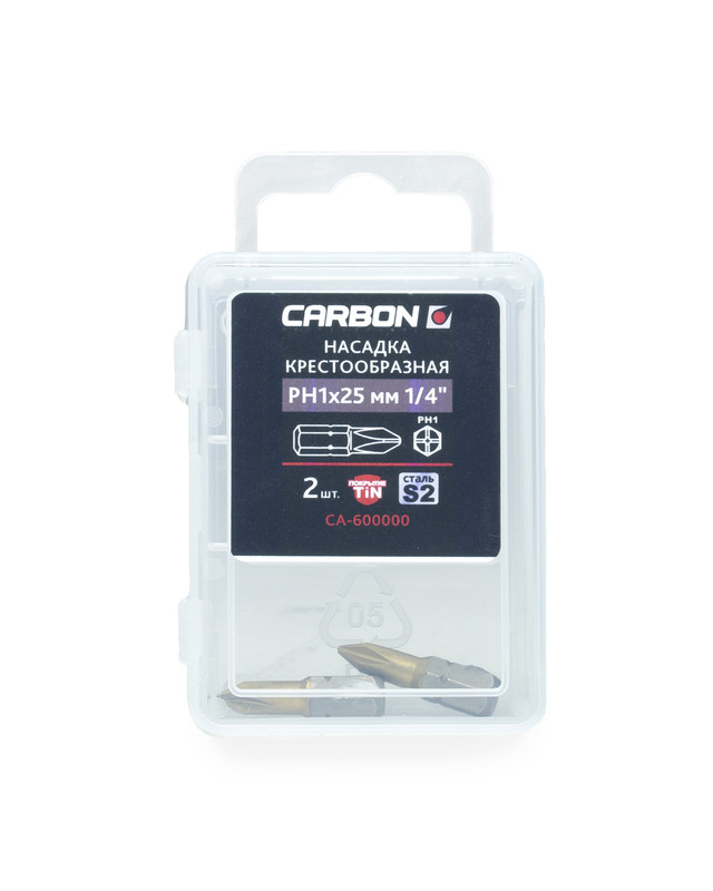 Насадка крестообразная PH1х25мм 1/4