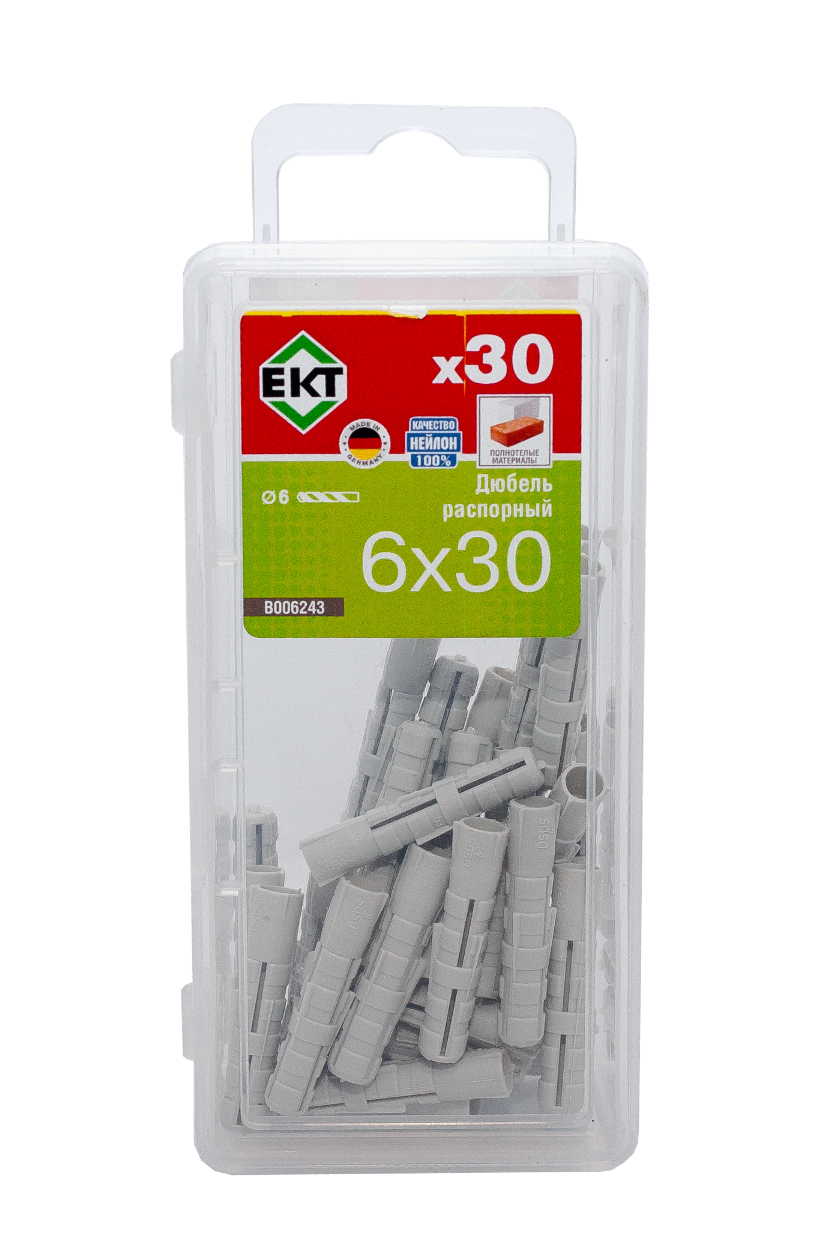 Распорный дюбель KEW DSD S 6х30, НЕЙЛОН (упак/30шт)