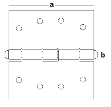 Петля универсальная 70x40x1 PU-70 (шт)