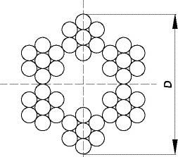 Трос для растяжки СА 4 мм, DIN3055, НЕРЖ. СТАЛЬ A4 (м)