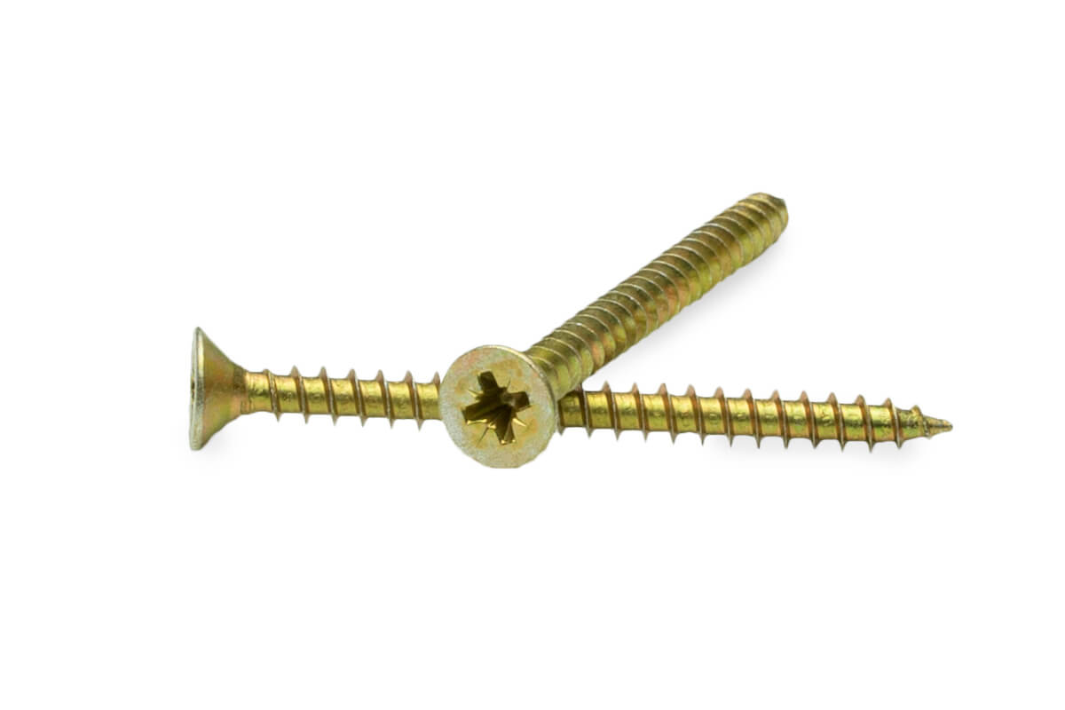 Саморез универсальный 5.0x60, желтый цинк, дой-пак M, МОНТАЖ (пакет/80шт)