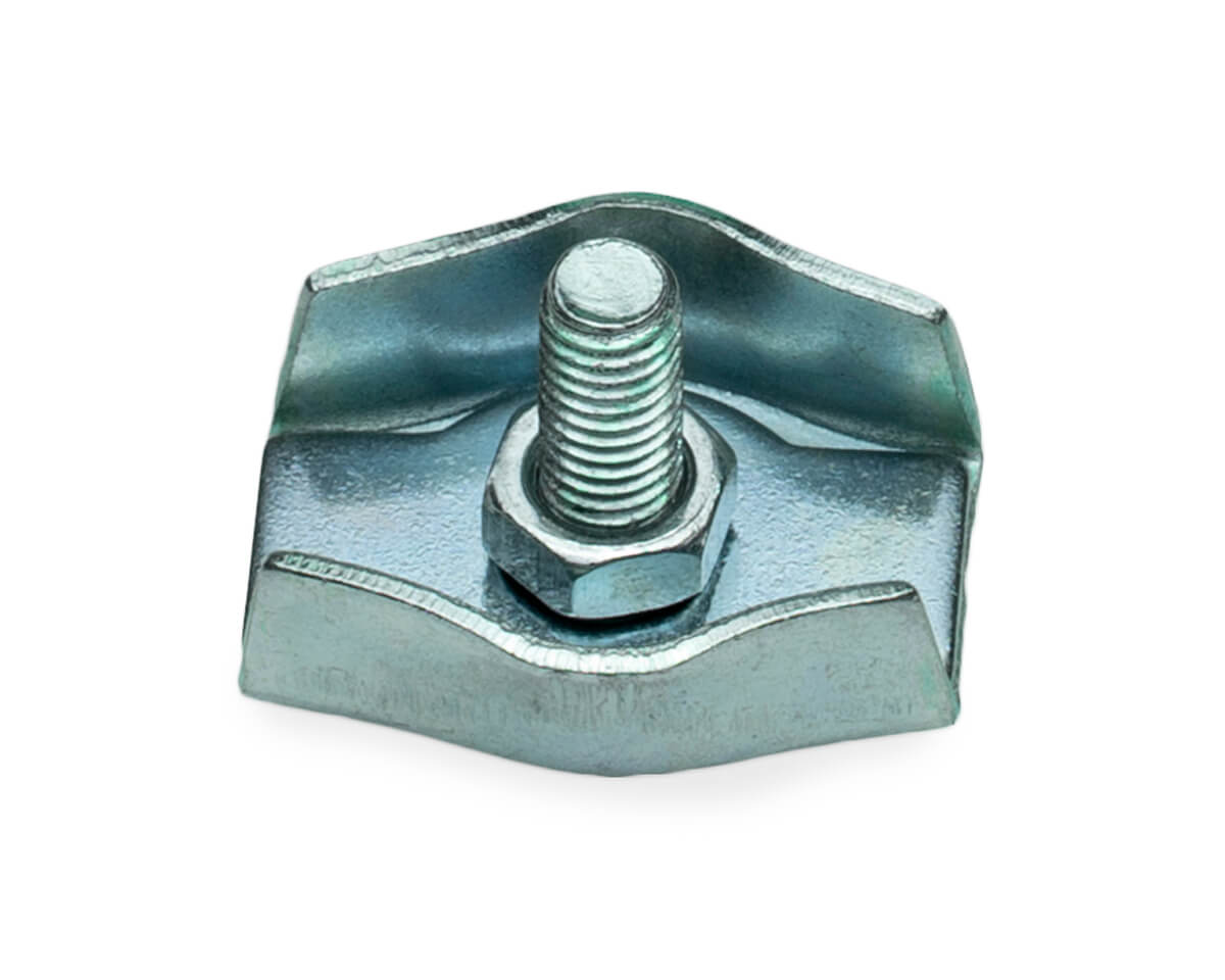 Зажим для стальных канатов 6 мм, одинарный, оцинк. (упак/500шт)