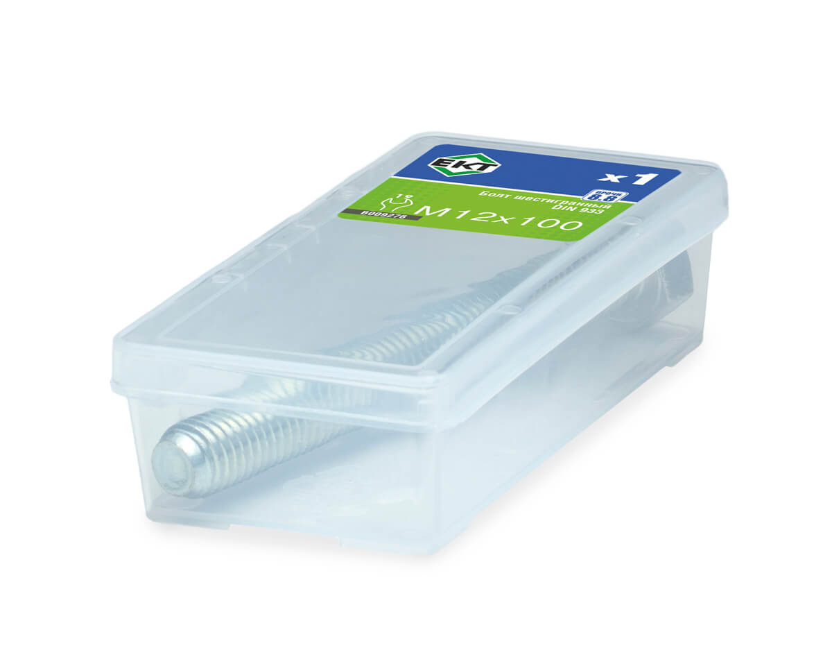 Болт шестигранный 12х100, цинк, прочн. 8.8 DIN 933 (упак/1шт)