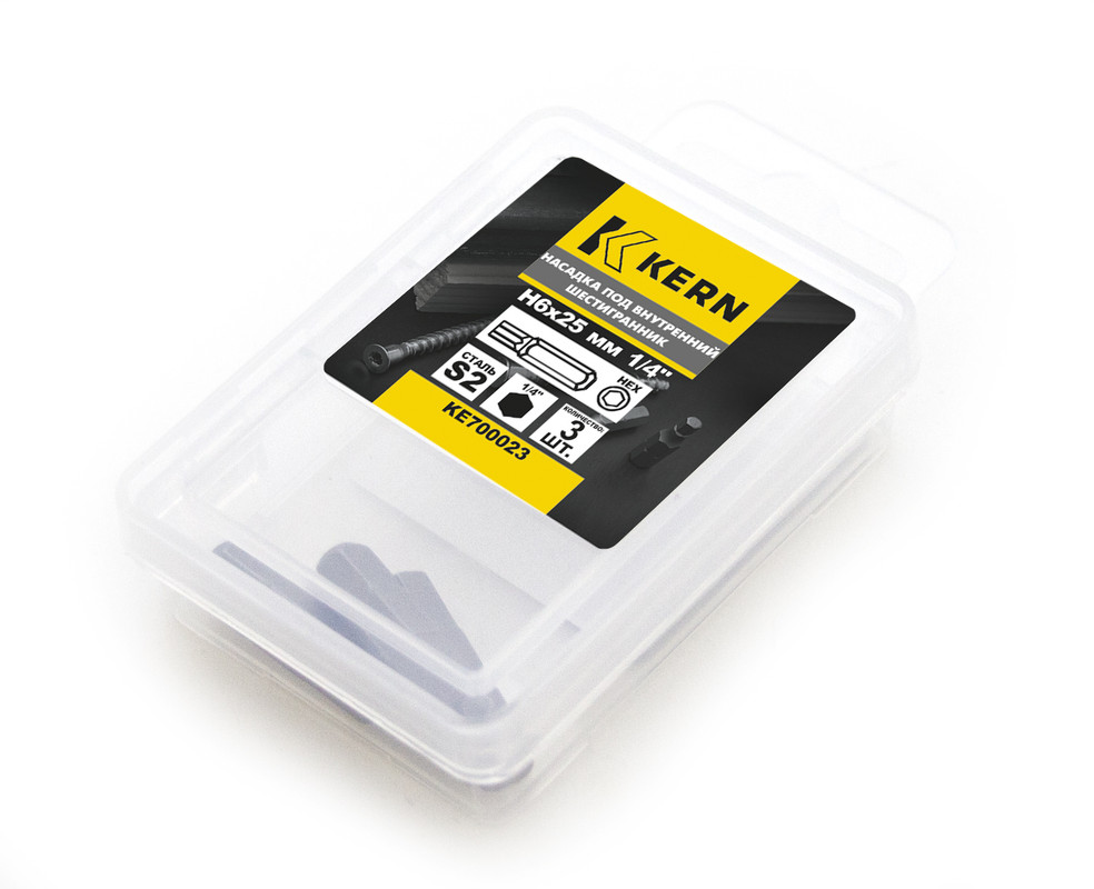 Насадка под внутренний шестигранник H6х25мм 1/4