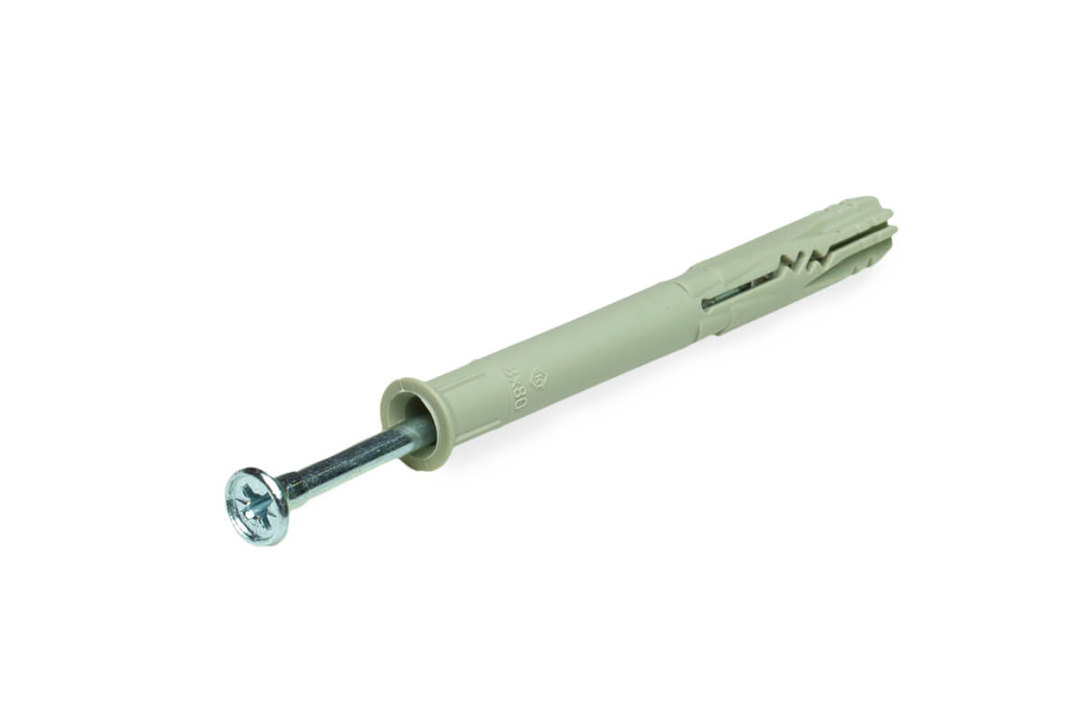 Дюбель-гвоздь GL, 8x80 потай, нейлон, ЕКТ (упак/1.000шт)