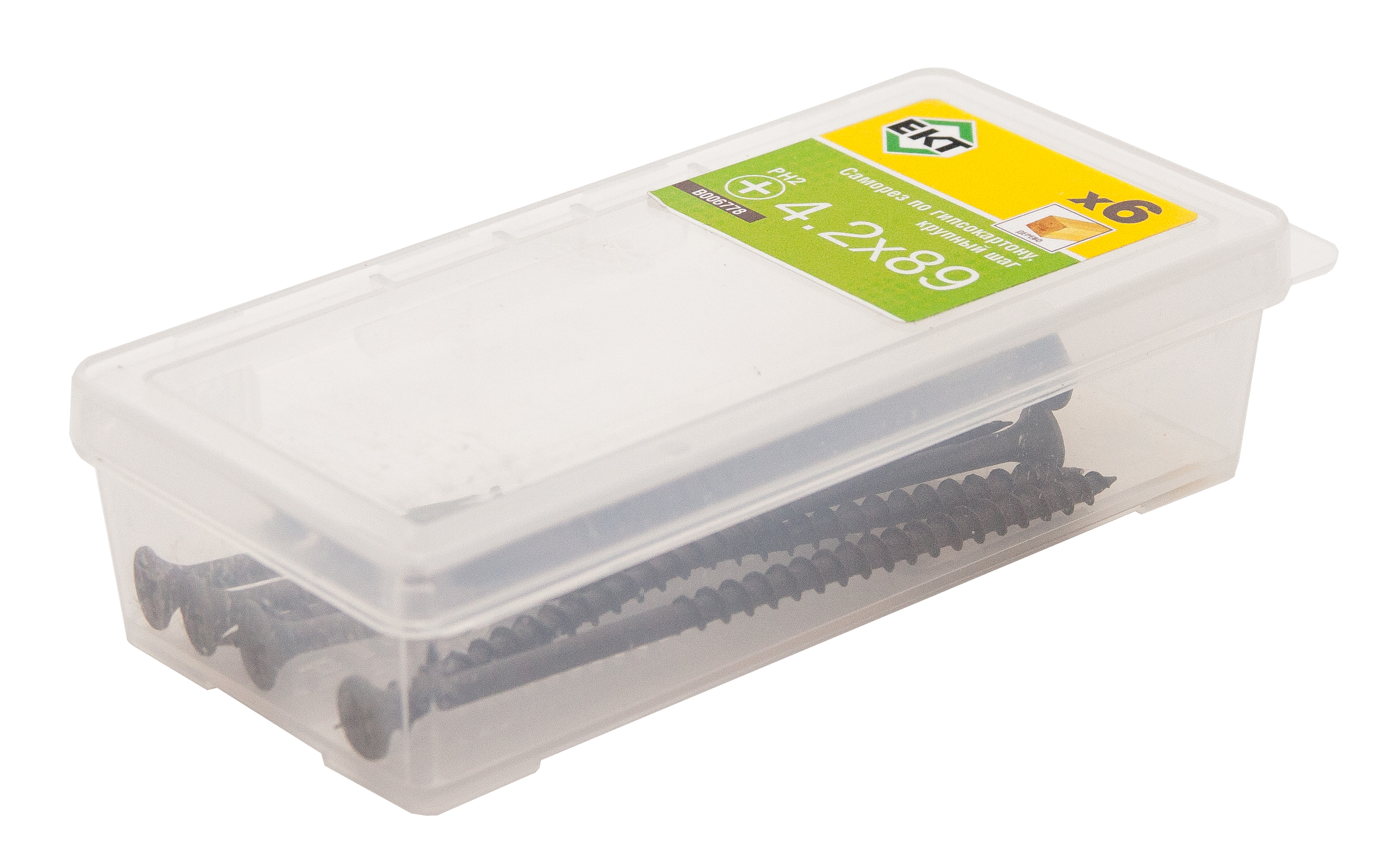 Саморез по ГК, крупный шаг 4,2х89 (упак/6шт)