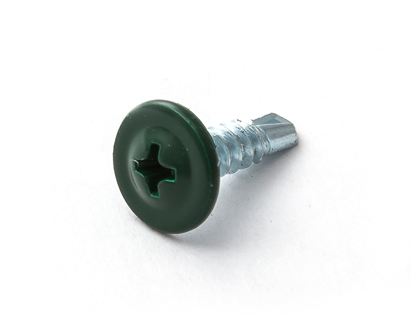 Саморез с п/ш SPS, сверло 4,2x16 RAL6005 (упак/10000шт)