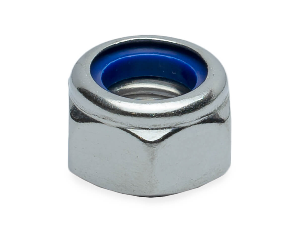 Гайка с контрящим кольцом М12, DIN985, НЕРЖ. СТАЛЬ, ЕКТ (упак/6шт)