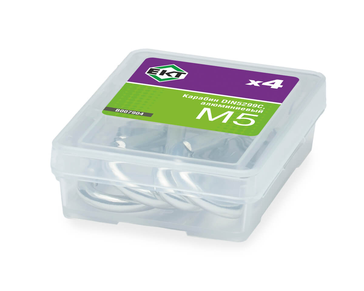 Карабин M5, DIN5299С, алюминиевый (упак/4шт)