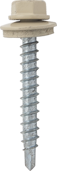 Саморез кровельный SRW-R, 4,8х38 сверло РТ1 RAL 1014 (слоновая кость) (упак/2500шт)