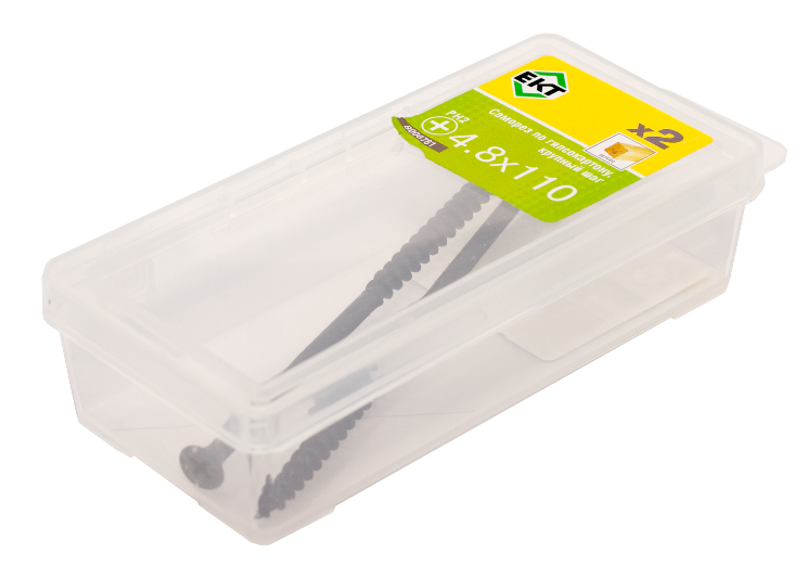 Саморез по ГК, крупный шаг 4,8х110 (упак/2шт)