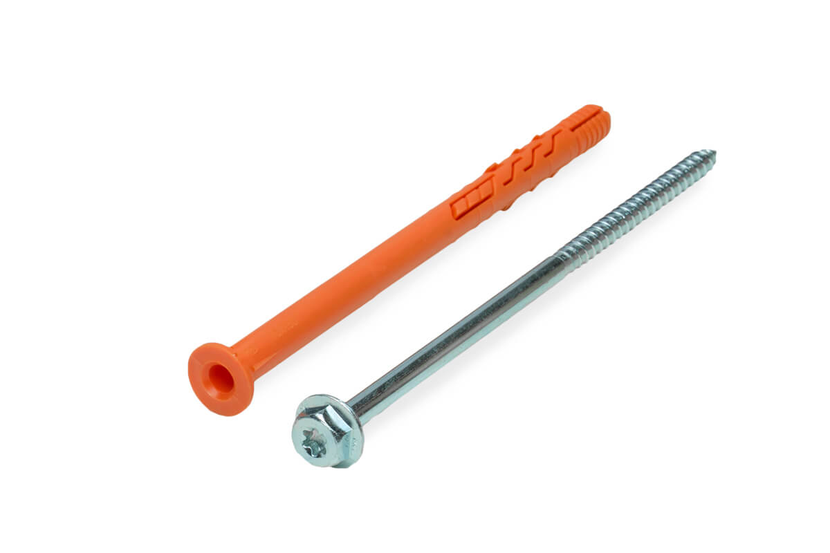 Рамный дюбель, шуруп с п/ш под ключ, 10x160 RD-H, НЕЙЛОН EКТ (упак/25шт)