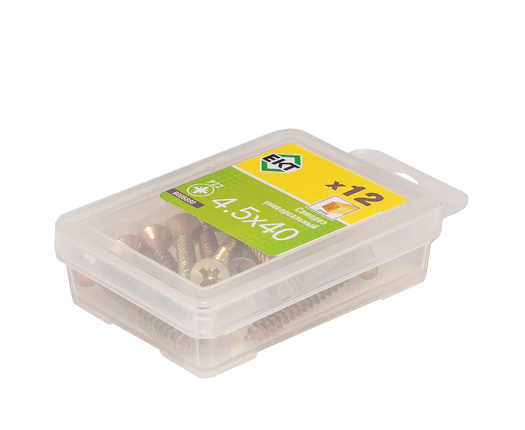 Саморез, желтый цинк 4,5х40 (упак/12шт)