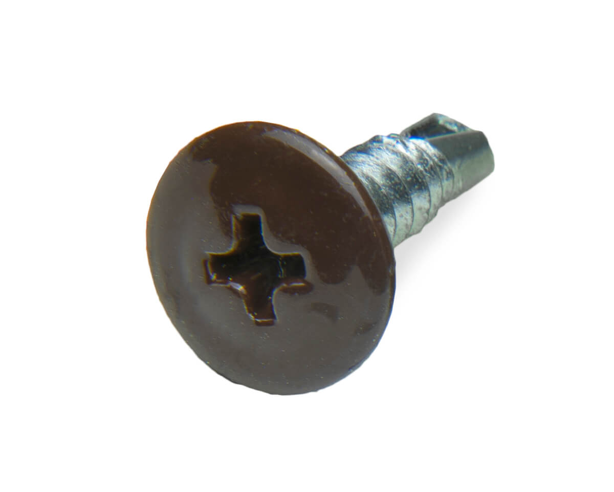 Саморез с п/ш SPS, сверло 4,2x16 RAL8017 (упак/500шт)