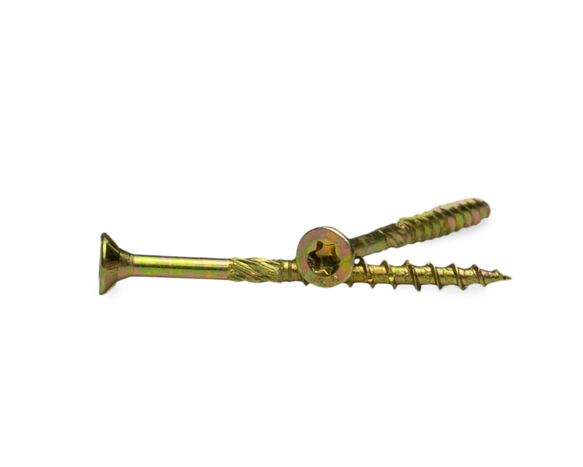 Саморез усиленный по дереву TORX20 4.0x50, потай, желт. цинк (упак/90шт)