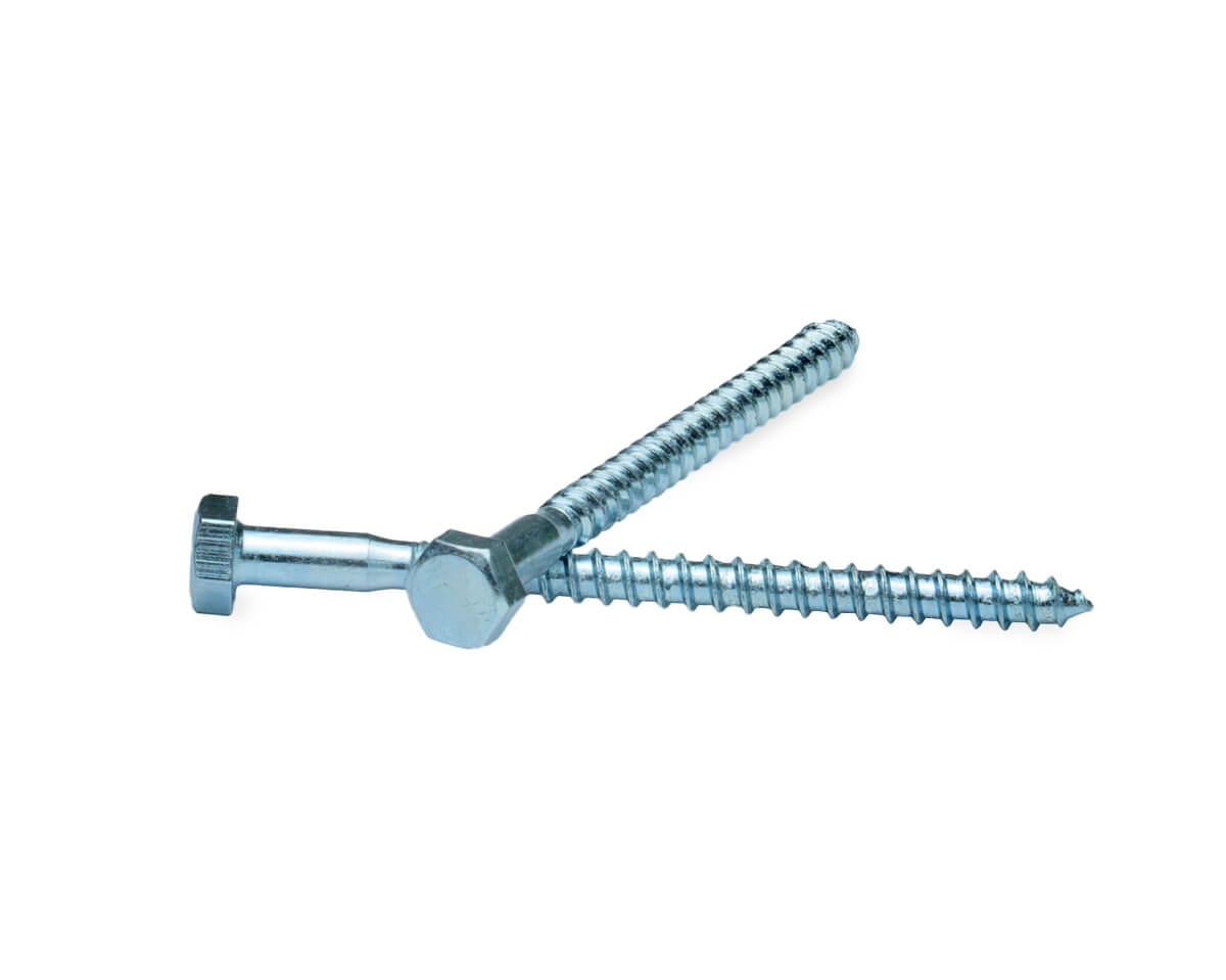 Саморез с 6-гранной головкой, 6.0x80 острый, цинк, ЕКТ (упак/10шт)