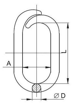 Соединитель цепей М5 (упак/8шт)
