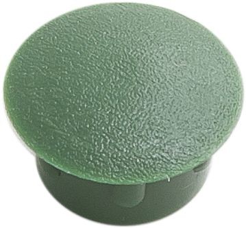 Заглушка декоративная под отверстие D12, зеленая (упак/1.000шт)
