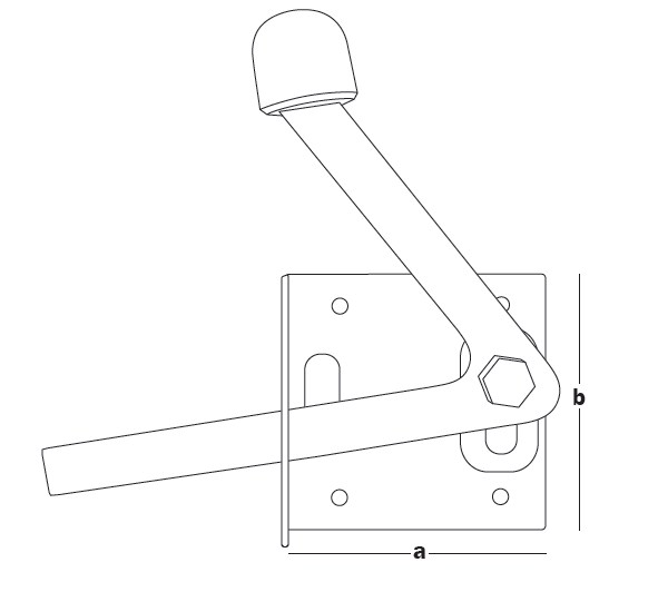 Задвижка огородная 80x60x4 OZ-80 (шт)