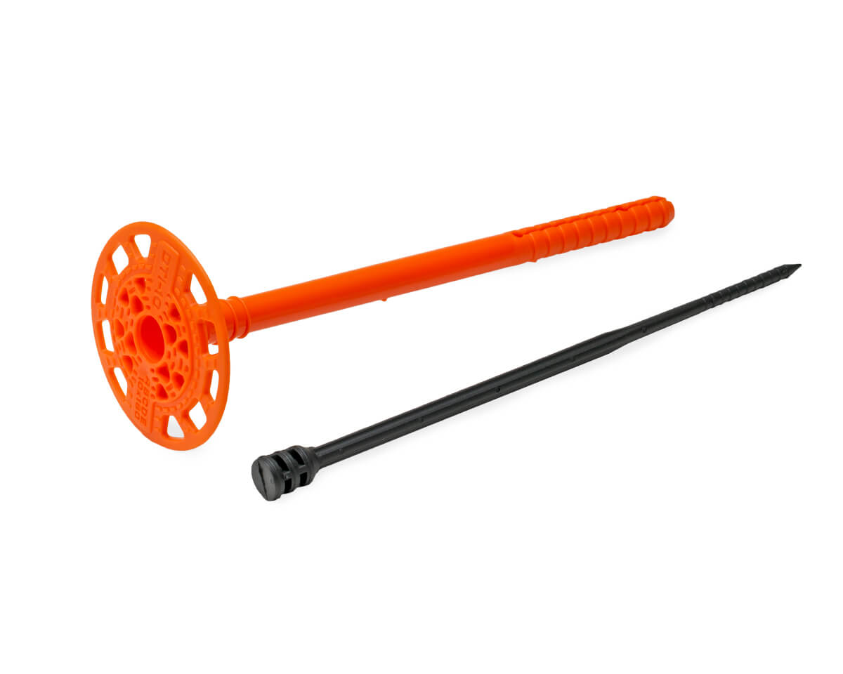 Дюбель тарельчатый 10х180 с полиамидным гвоздем DTI-10P (упак/250шт)