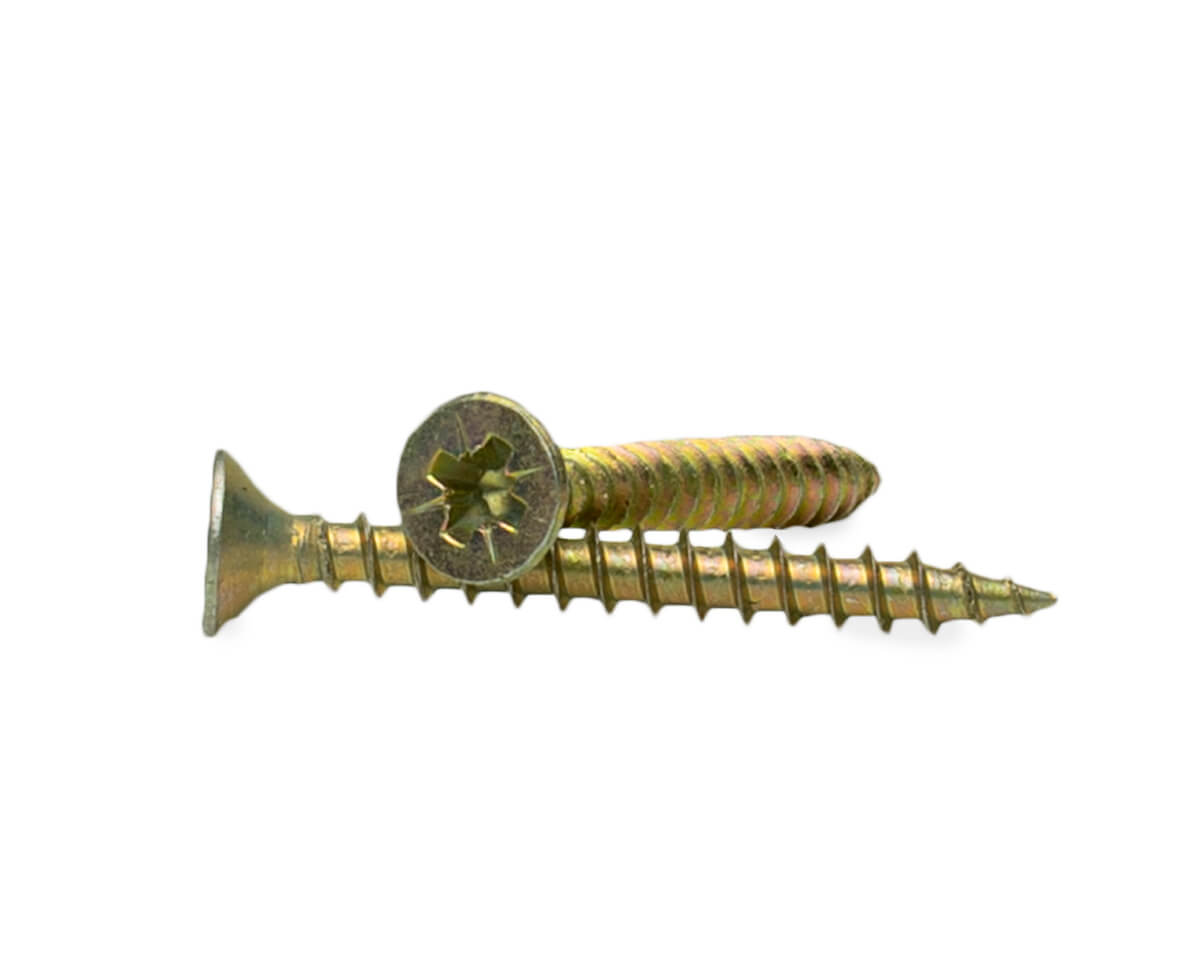 Саморез универсальный 4.0x35, желтый цинк, дой-пак S, МОНТАЖ (пакет/50шт)