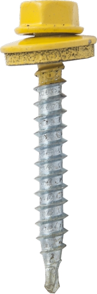 Саморез кровельный SRW-R, 4,8х29 сверло РТ1 RAL 1018 (желтый) (упак/250шт)