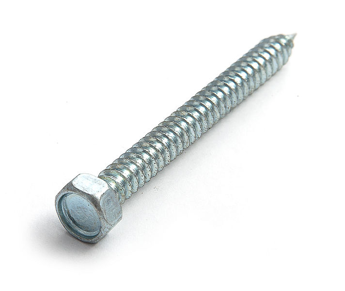 Шуруп с шестигр. головкой SDH, 4.8х19, DIN7976, цинк (упак/8000шт)