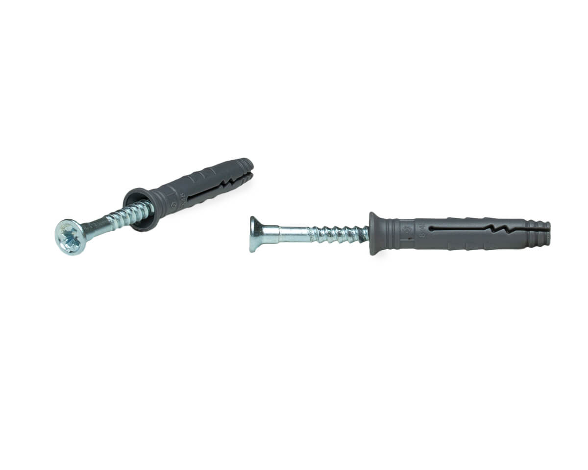 Дюбель-гвоздь GL, 8x45 потай, п/п, ЕКТ (мини-конт./10шт)