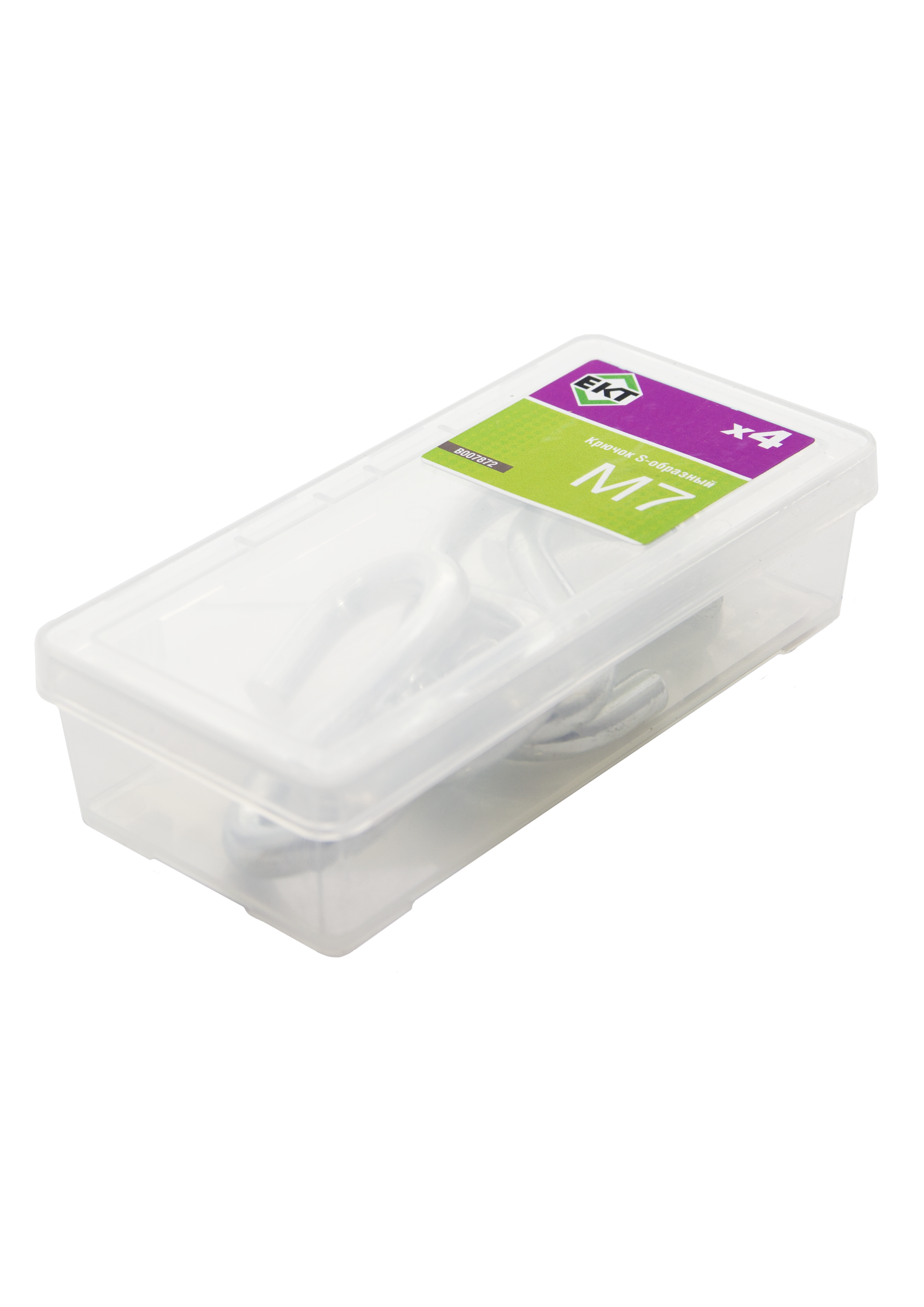 Крючок S-образный М7, цинк (упак/4шт)