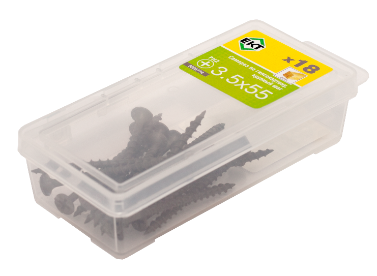 Саморез по ГК, крупный шаг 3,5х55 (упак/18шт)