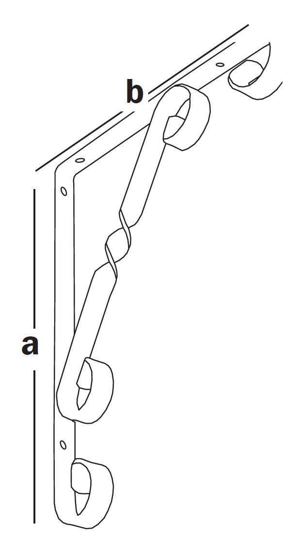 Кронштейн декоративный, белый 200x200мм (шт)