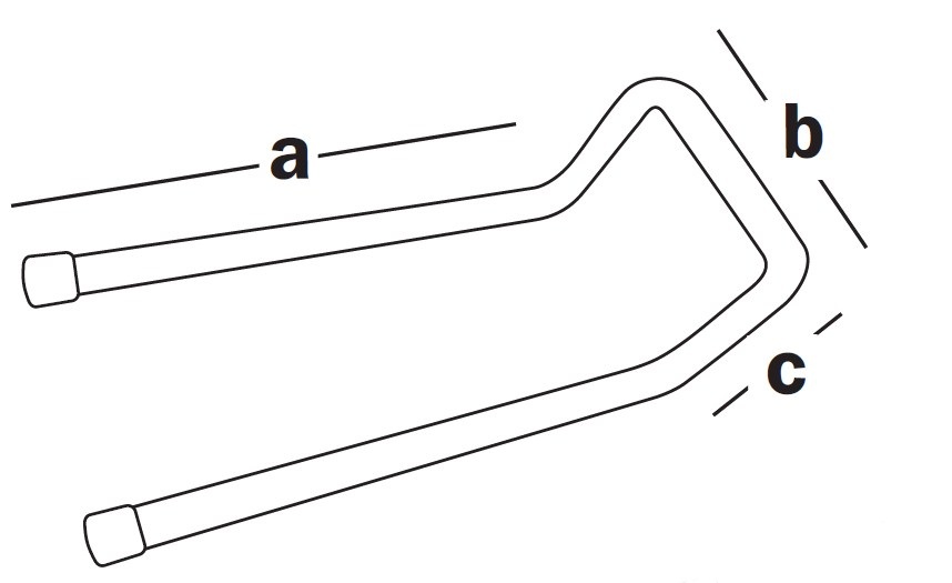 Крюк двойной 205х95х75мм (шт)