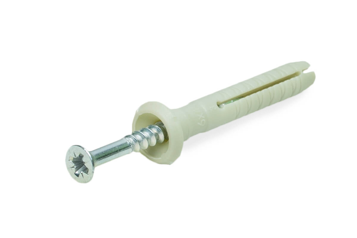 Дюбель-гвоздь GL, 6x40 гриб, нейлон, ЕКТ (упак/120шт)